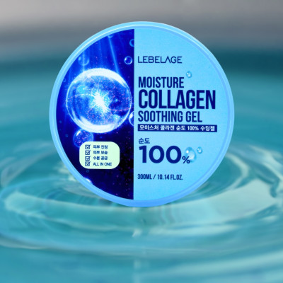 Гель з гіалуроновою кислотою заспокійливий Moisture Collagen Soothing Gel для обличчя та тіла