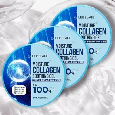 Гель з гіалуроновою кислотою заспокійливий Moisture Collagen Soothing Gel для обличчя та тіла