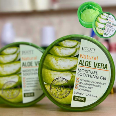 Заспокійливий та зволожуючий гель з Aloe Vera для обличчя та тіла 300 мл універсальний