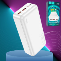 Повербанк J101B 30000 mAh із швидкою зарядкою універсальний зарядний пристрій 22.5W USB Type-C micro USB