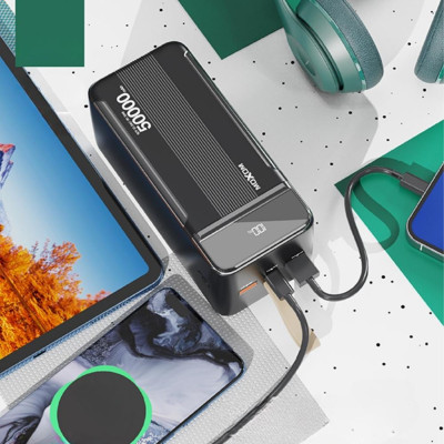 Повербанк 50000 mAh Power bank Зарядний пристрій з швидкою зарядкою для телефону MX-PB62 22.5W USB Type-C