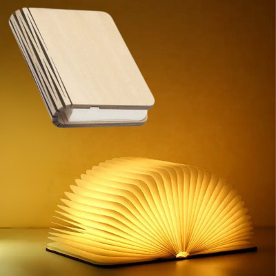 Нічник книга акумуляторний Folding Book Lamp настільний кольоровий світильник на магніті