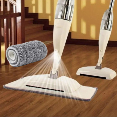Швабра спрей для підлоги з розпилювачем портативна Water Spray Mop 2 в 1 з мікрофіброю