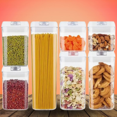 Набір герметичних контейнерів Food storage 7 шт пластикові Органайзер для зберігання сипких продуктів і круп