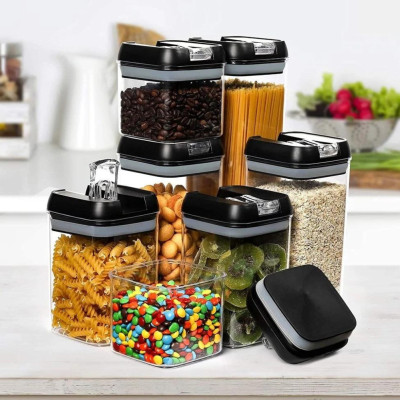 Набір герметичних контейнерів Food storage 7 шт пластикові Органайзер для зберігання сипких продуктів і круп