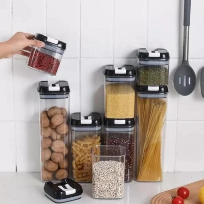 Набір герметичних контейнерів Food storage 7 шт пластикові Органайзер для зберігання сипких продуктів і круп
