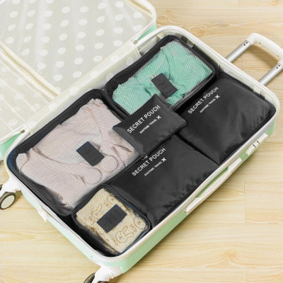 Органайзер дорожній для речей Secret Pouch Сумки у валізу в наборі 6 штук