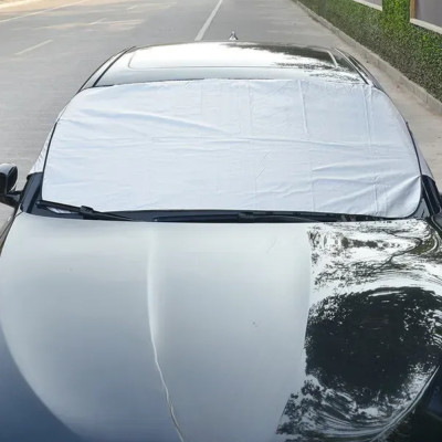 Накидка чохол на лобове скло автомобіля від сонця та снігу Автомобільна захисна накидка
