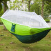 Туристичний гамак з москітною сіткою Travel Hammock 250x120 см Підвісний Для відпочинку із дугами від комах