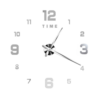 Великий настінний годинник 3D на батарейках Diy Clock Електронна наклейка Зроби сам для кухні вітальні