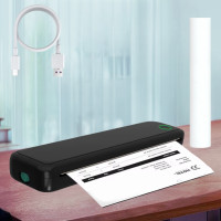 Бездротовий термопринтер Mini А4 Printer акумуляторний Bluetooth мобільний міні принтер iOS Android