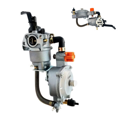 Газовый карбюратор с редуктором и переключателем LPG/NG для бензинового генератора 1,3 - 4 кВт