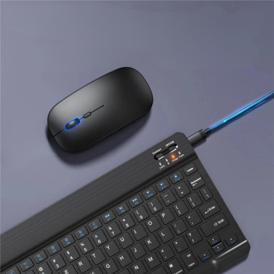 Акумуляторна клавіатура з мишкою Mouse&Keyboard Kit бездротовий комплект для ноутбука телефону планшета