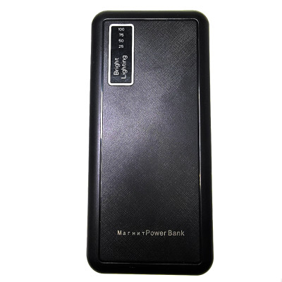Портативний зарядний пристрій 10000 mah Power Bank МАГНИТ 3в1 ліхтарик Зовнішній акумулятор універсальний