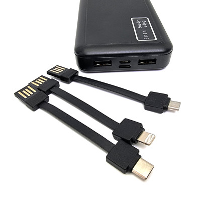 Портативний зарядний пристрій 10000 mah Power Bank МАГНИТ 3в1 ліхтарик Зовнішній акумулятор універсальний