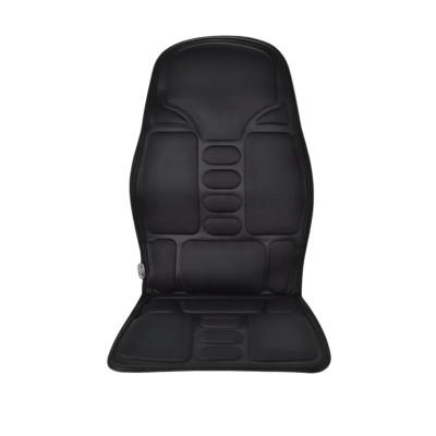 Автомобільна накидка на крісло з підігрівом та пультом чорна Robotic Cushion Massage