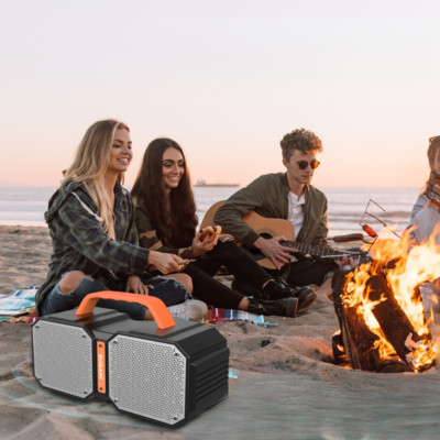 Портативна бездротова Bluetooth колонка BUGANI M83Р 60 ВТ Потужна USB FM стерео бумбокс акустика