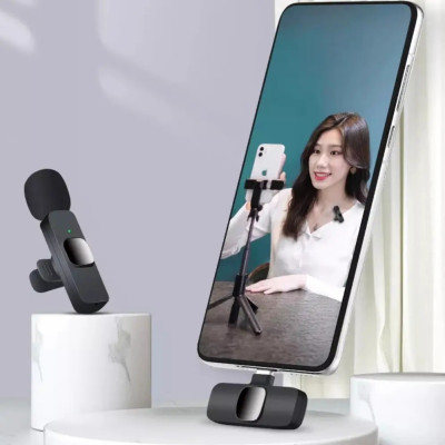 Набір Блогера 5в1 Кільцева LED лампа 54 см Штатив 2м Петличний мікрофон Селфи-трипод Bluetooth Екшн камера