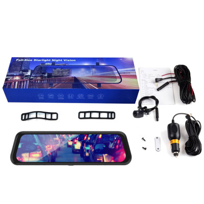 Відеореєстратор дзеркало з камерою і камера заднього виду DVR MR10 Night vision FULL HD 10дюймов та карта пам'яті