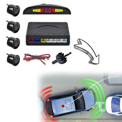 Парктронік паркувальний радар на 4 датчика Parking Assistant Sensor PS-201 Паркувальні системи
