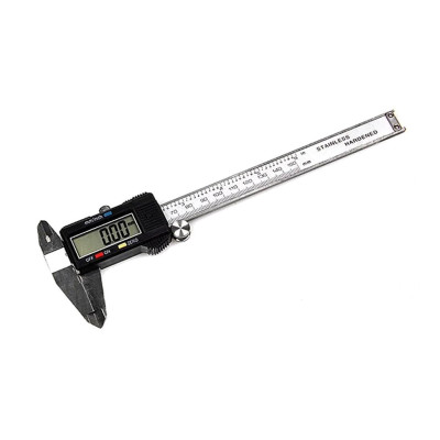 Електронний цифровий штангенциркуль мікрометр з LCD дисплеєм 150мм Digital Caliper В кейсі Чорний