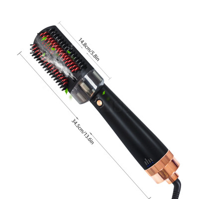 Фен щітка Hair Steam Brush 3в1 Електричний гребінець для укладання та випрямлення прасок плойка стайлер