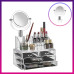 Акриловий органайзер з дзеркалом Універсальний бокс для косметики Cosmetic Storage Box Підставка для помад