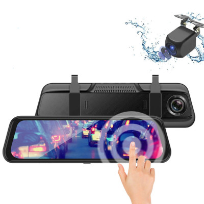Дзеркало відеореєстратор і задня камера для паркування і запису DVR MR-10 Night vision FULL HD 10 дюймів
