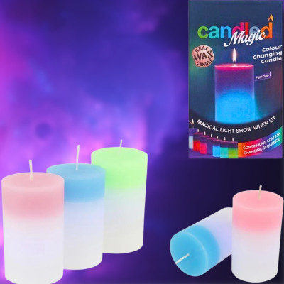 Воскова свічка з підсвічуванням світлодіодна хамелеон Candled Magic LED міняюча колір магічна декоративна