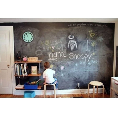 Самоклеюча плівка для малювання крейдою 45х30см Black Board Sticker дошка на стіну з крейдою