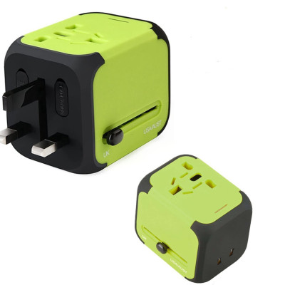 Універсальний мережевий адаптер для подорожей 2 USB Adapter Travel ORIGINAL Перехідник для всіх типів розеток