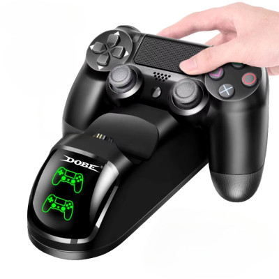 Подвійна док-станція DOBE ТР4-889 для джойстиків PS4 Slim Pro зарядний пристрій підставка для геймпадів
