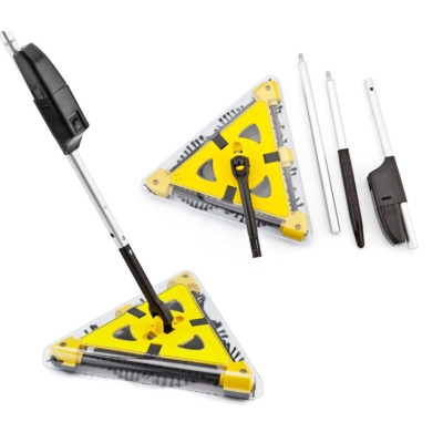 Електровіник Twister Sweeper електрощітки Ручний електричний турбовеник Твістер Свипер Жовтий трикутний