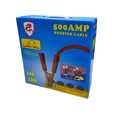 Провід для прикурювання авто із затискачами крокодили 2 м cable all copper 500 AMP стартові дроти
