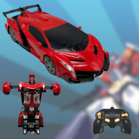 Машинка трансформер аккумуляторная на пульте 2в1 Lamborghini autobot Робот автобот на радиоуправлении