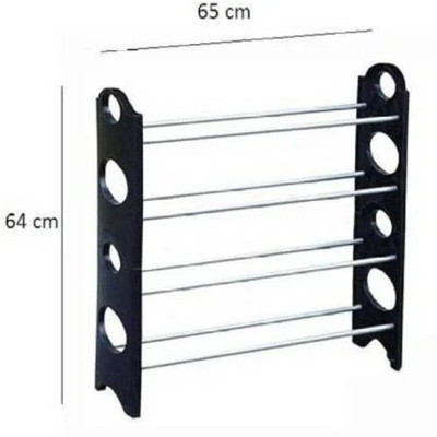 Органайзер полиця для взуття стелаж shoe rack складана стійка підставка чорна шафа для взуття