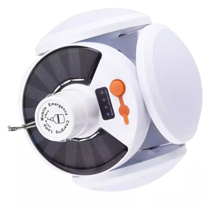 Підвісна лампа для кемпінгу та відпочинку Magic Cool Camping Light на акумуляторі із сонячною панеллю з гачком
