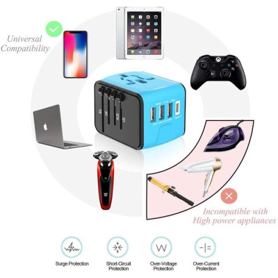 Універсальний мережевий USB-адаптер для подорожей і вдома Adapter Travel ORIGINAL, Перехідник для розеток