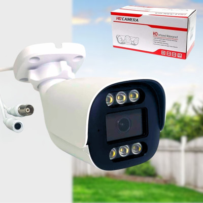 Інфрачервона камера відеоспостереження вулична HD-503AHD 2MP дротова з прямою передачею відео IP66