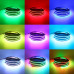 Світлодіодна LED стрічка RGB 5 м силіконова з пультом та перехідником світлодіодне освітлення