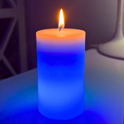 Воскова свічка з підсвічуванням світлодіодна хамелеон Candled Magic LED міняюча колір магічна декоративна