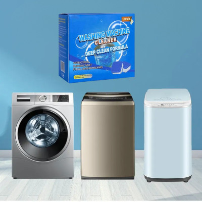 Засіб для чищення пральної машини від накипу цвілі Washing machinecleaner антибактеріальні таблетки 12шт