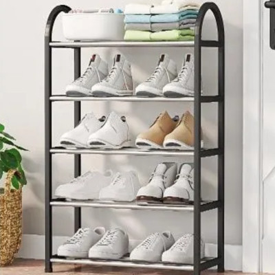 Органайзер полиця для взуття компактна Shoe Rack 8807 Стелаж для зберігання на 5 ярусів 72х42х19