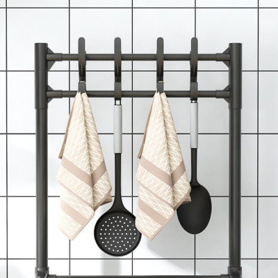 Стелаж підлоговий з гачками на 4 яруси Hook Storage Rack SKLM-21 Полиця стійка для кухні