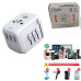Універсальний мережевий USB адаптер для подорожей та дому Travel Adapter перехідник для розеток Білий