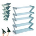 Органайзер полиця для взуття компактний стійка складна Shoe Rack YH 8802 5 зберігання речей та взуття