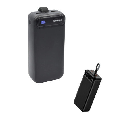 Повербанк портативний зарядний пристрій Power bank LINKAGE LKP-05 30000 mAh чорний