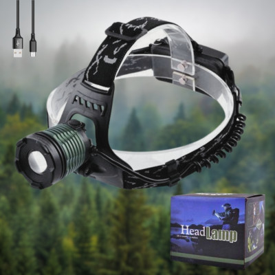 Акумуляторний налобний ліхтар Head Lamp 8775 з фокусуванням променя Led ліхтарик на голову перезаряджуваний
