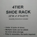 Органайзер полиця для взуття стелаж shoe rack складана стійка підставка чорна шафа для взуття