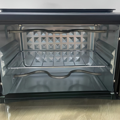 Настільна електрична міні духовка 2в1 HM-748 Hoffmans Electronics електропіч гриль 800W з таймером для дому